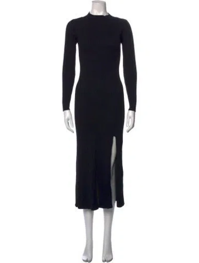 Pre-owned Astr Mock Neck Sweater In Black