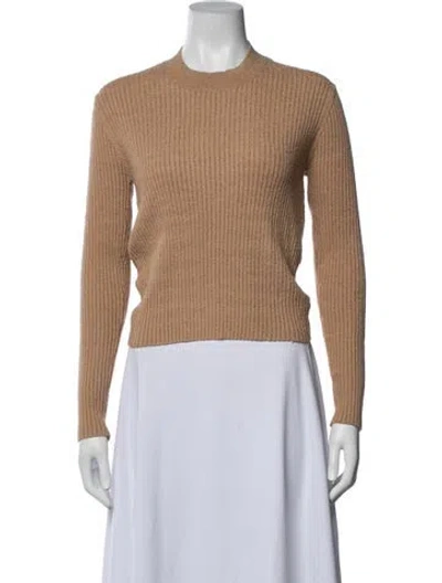 Pre-owned Astr Mock Neck Sweater In Brown
