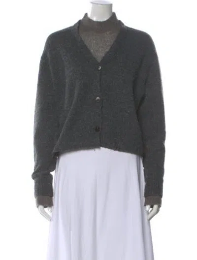 Pre-owned Astr Mock Neck Sweater In Gray