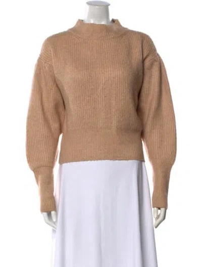 Pre-owned Astr Mock Neck Sweater In Neutrals