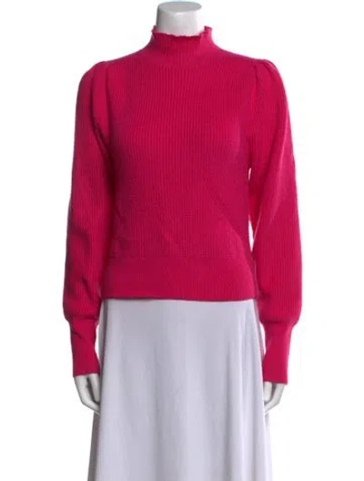 Pre-owned Astr Mock Neck Sweater In Red