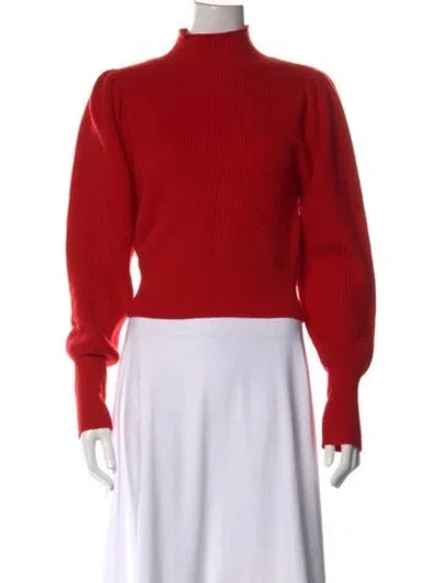 Pre-owned Astr Mock Neck Sweater In Red