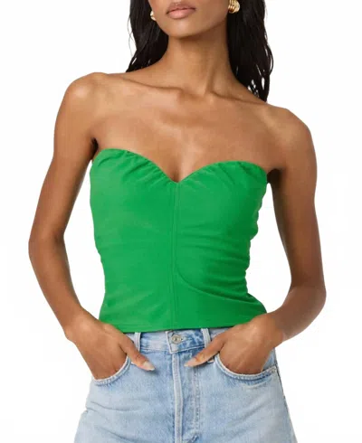 Astr Morganne Strapless Sweetheart Top In Kelly Green