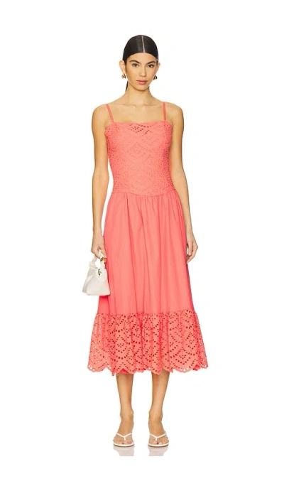 Astr Nathalia Dress In Coral