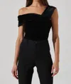 Astr Nera Bodysuit In Black In Black