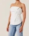 Astr The Label Nessah Strapless In White