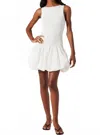 Astr The Label Nettie Bubble Hem Dress In White