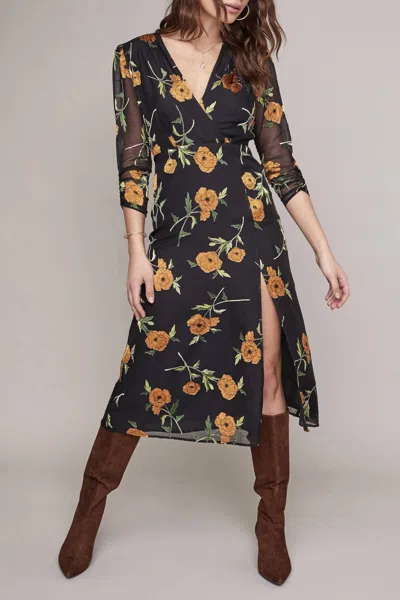 Astr Nikita Dress In Orange Blossom Floral In Multi