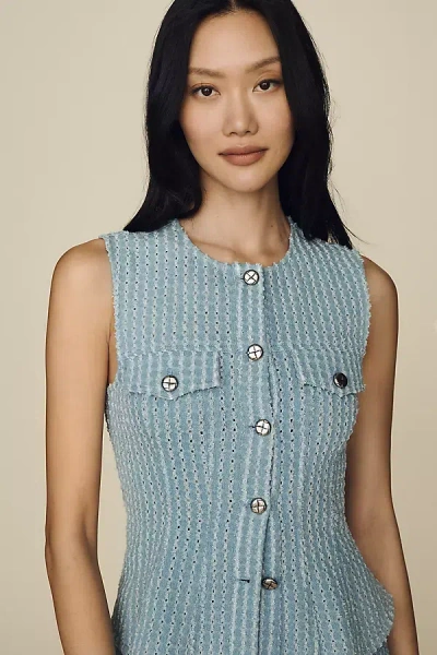 Astr Noa Vest Top In Blue