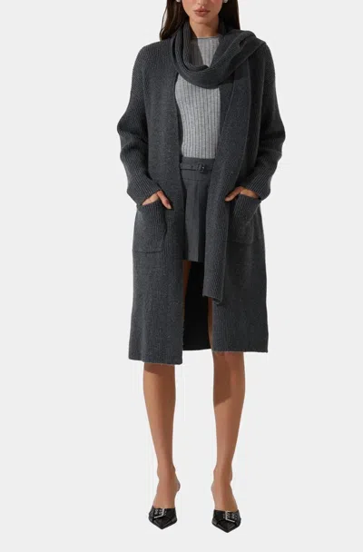 Astr Noemi Cardigan In Grey