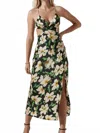 Astr Norelle Dress In Black Floral In Multi