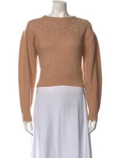 Pre-owned Astr Nylon Crew Neck Sweater In Pink
