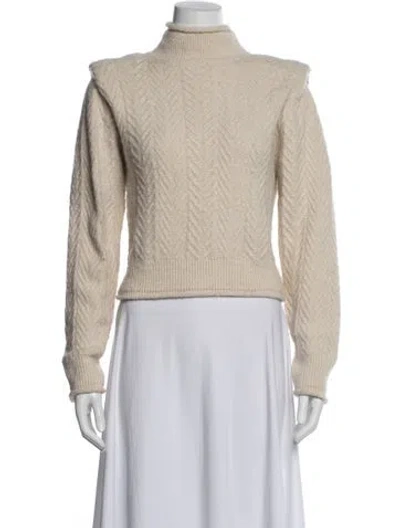 Pre-owned Astr Nylon Turtleneck Sweater In Neutral