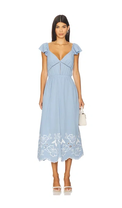 Astr Odeletta Dress In Blue