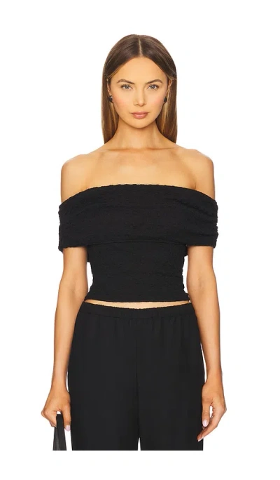 ASTR OFF SHOULDER TEXTURED KNIT TOP