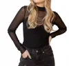Astr Olia Bodysuit In Black In Black