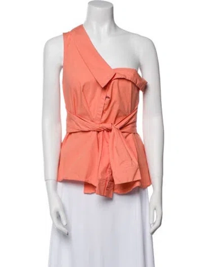 Pre-owned Astr One-shoulder Sweater In Orange