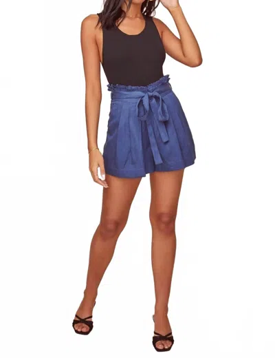 Astr Pacific Shorts In Navy In Blue