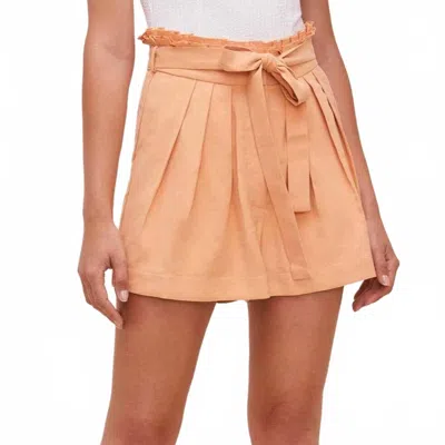 Astr Pacific Shorts In Peach Papaya In Orange