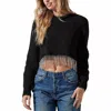 Astr Palmer Sweater In Black In Black