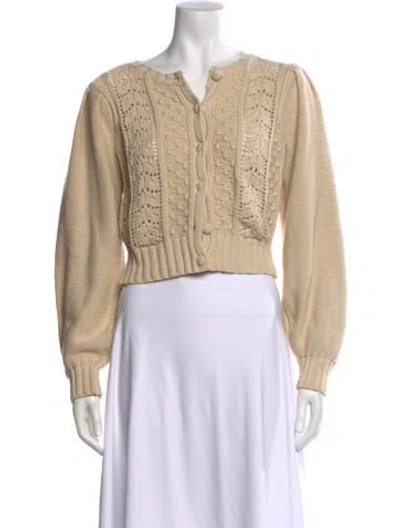 Pre-owned Astr Patterned Crew Neck Sweater In Neutral