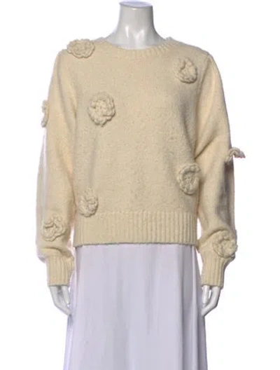 Pre-owned Astr Patterned Crew Neck Sweater In Neutrals
