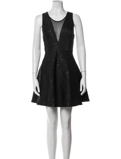 Pre-owned Astr Patterned Mini Dress In Blue