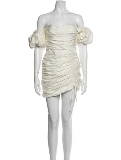 Pre-owned Astr Patterned Mini Dress In Neutrals