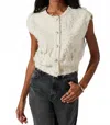 Astr Weste Pedrine In White