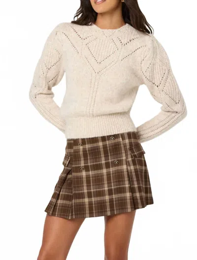 Astr Pelloni Sweater In Cream In Neutral