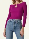 ASTR PENELOPE SWEATER IN FUCHSIA
