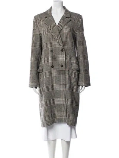 Pre-owned Astr Plaid Print Coat In Multicolor