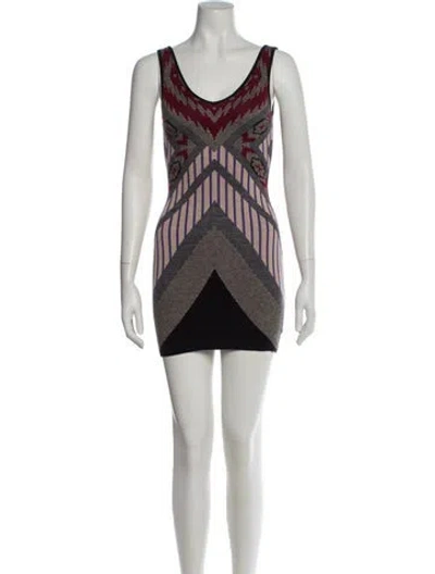 Pre-owned Astr Printed Mini Dress In Multi