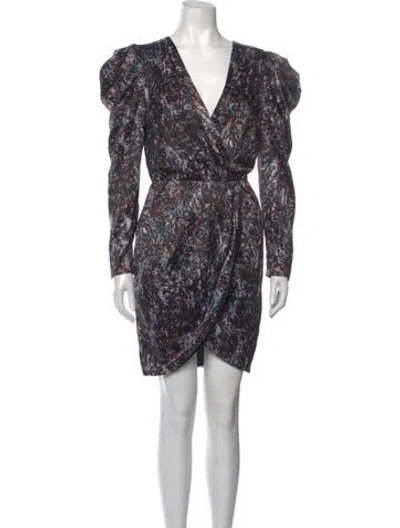 Pre-owned Astr Printed Mini Dress In Multicolor