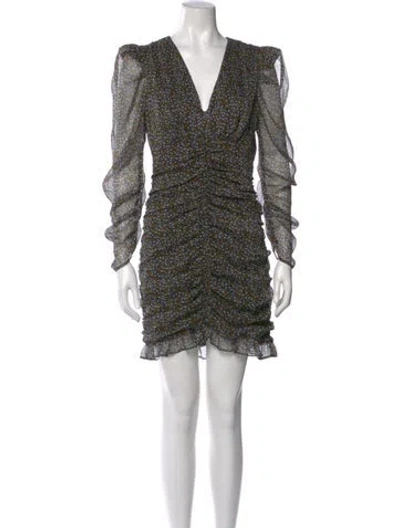 Pre-owned Astr Printed Mini Dress In Yellow