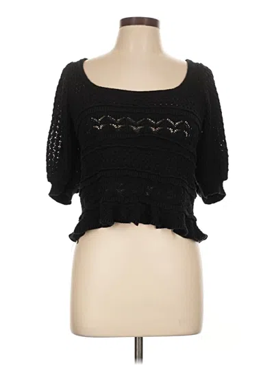 Pre-owned Astr Pullover Sweater In Black