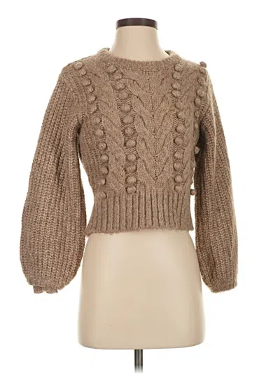 Pre-owned Astr Pullover Sweater In Brown