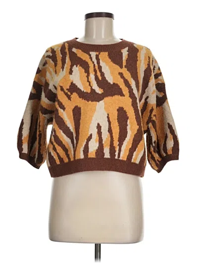 Pre-owned Astr Pullover Sweater In Brown