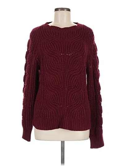Pre-owned Astr Pullover Sweater In Burgundy