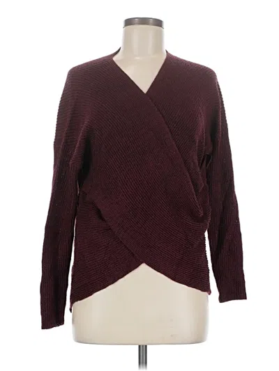 Pre-owned Astr Pullover Sweater In Burgundy