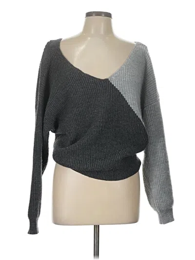 Pre-owned Astr Pullover Sweater In Gray