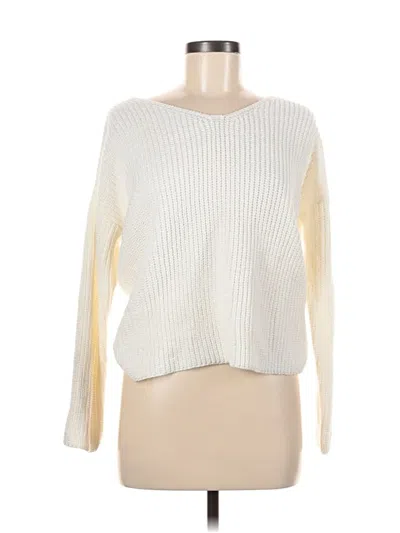 Pre-owned Astr Pullover Sweater In White