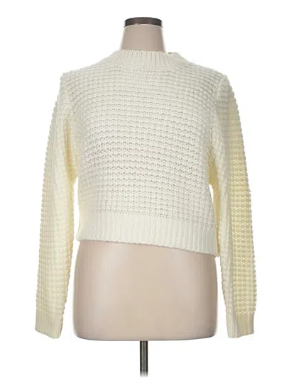 Pre-owned Astr Pullover Sweater In White