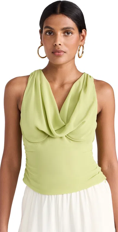 Astr Quince Top Lime Green