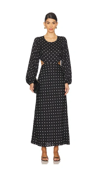 Astr Quinn Dress In Black