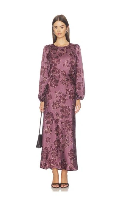 Astr Quinn 원피스 In Plum Floral