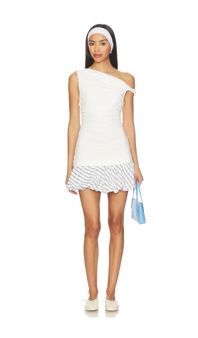Astr Rachael Dress In White