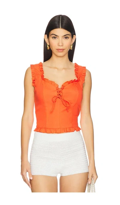 Astr Raelyn Top In Orange