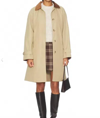 Astr Raiden Coat In Khaki In Green