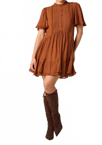 Astr Randi Dress In Chestnut In Brown